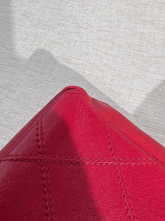 CHANEL Red Lambskin Belt Bag Mini GHW - Image 11