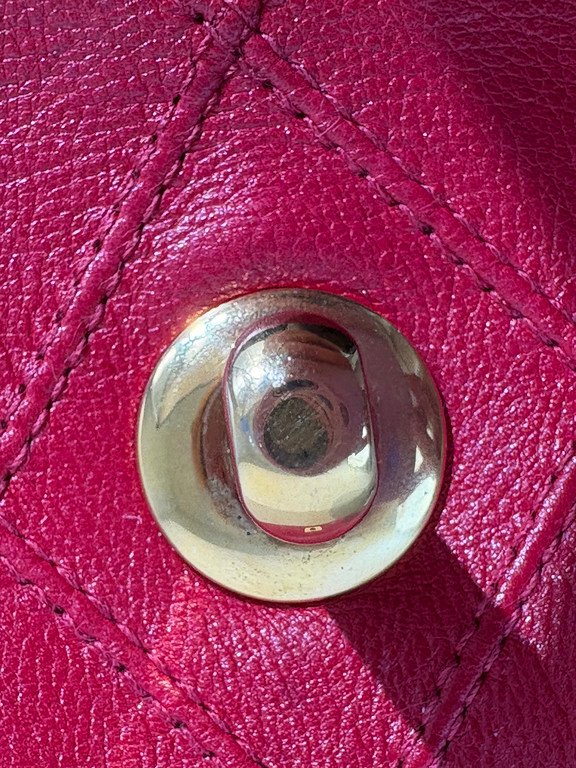 CHANEL Red Lambskin Belt Bag Mini GHW - Image 23