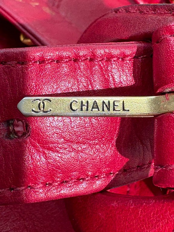 CHANEL Red Lambskin Belt Bag Mini GHW - Image 14