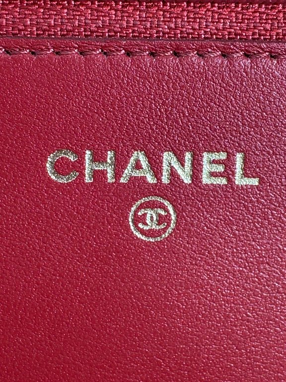 CHANEL Red Caviar Boy WOC GHW - Image 22