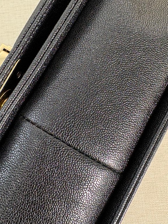 CHANEL Black Caviar Boy Bag Small GHW - Image 11