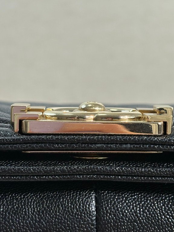 CHANEL Black Caviar Boy Bag Small GHW - Image 23