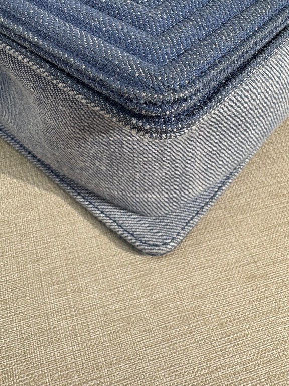 CHANEL Blue Denim Boy Bag Medium RHW - Image 6