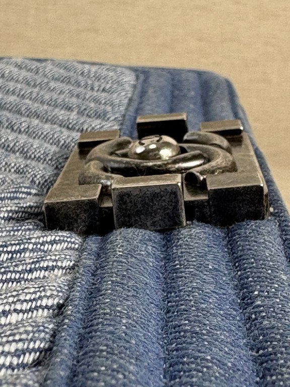 CHANEL Blue Denim Boy Bag Medium RHW - Image 23