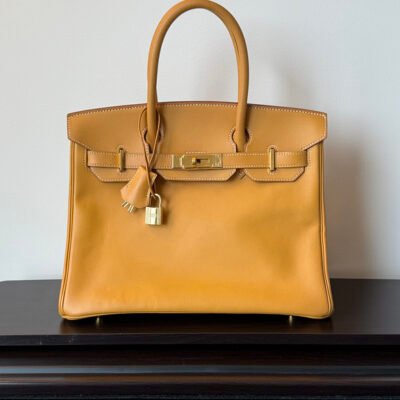 HERMES Naturelle Vache Leather Birkin 30 GHW