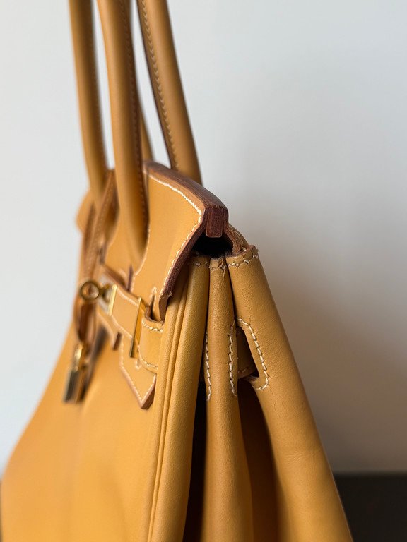 HERMES Naturelle Vache Leather Birkin 30 GHW - Image 3