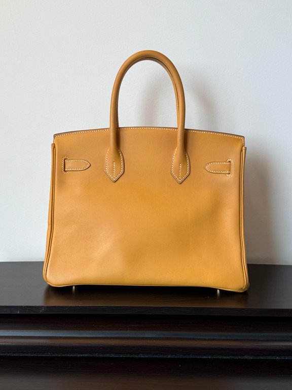 HERMES Naturelle Vache Leather Birkin 30 GHW - Image 4