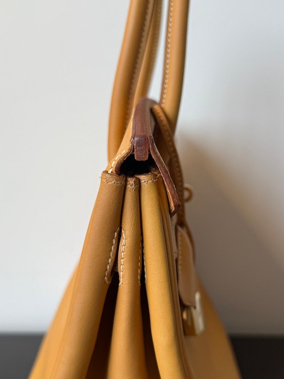 HERMES Naturelle Vache Leather Birkin 30 GHW - Image 19