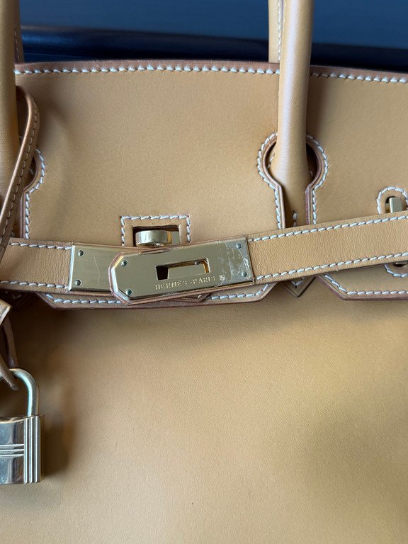 HERMES Naturelle Vache Leather Birkin 30 GHW - Image 13