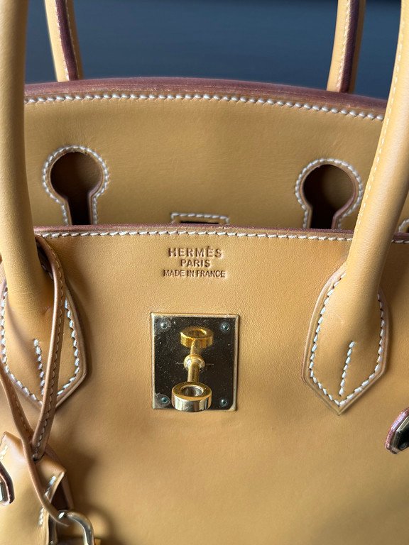 HERMES Naturelle Vache Leather Birkin 30 GHW - Image 29