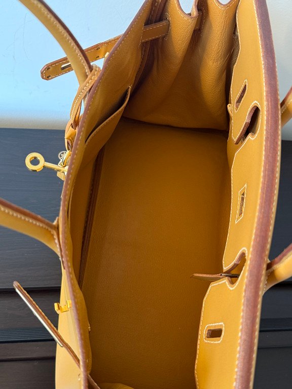 HERMES Naturelle Vache Leather Birkin 30 GHW - Image 16