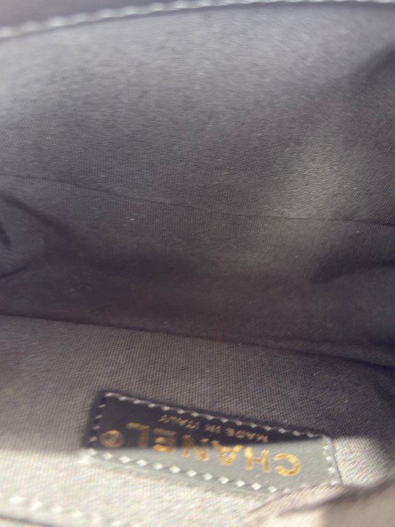 CHANEL Black Lambskin Boy Bag Small GHW - Image 13