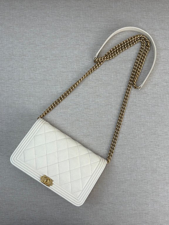 CHANEL White Caviar Boy WOC GHW - Image 19
