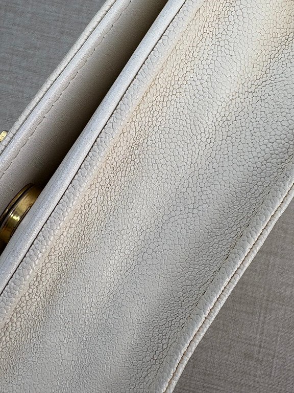 CHANEL White Caviar Boy WOC GHW - Image 9