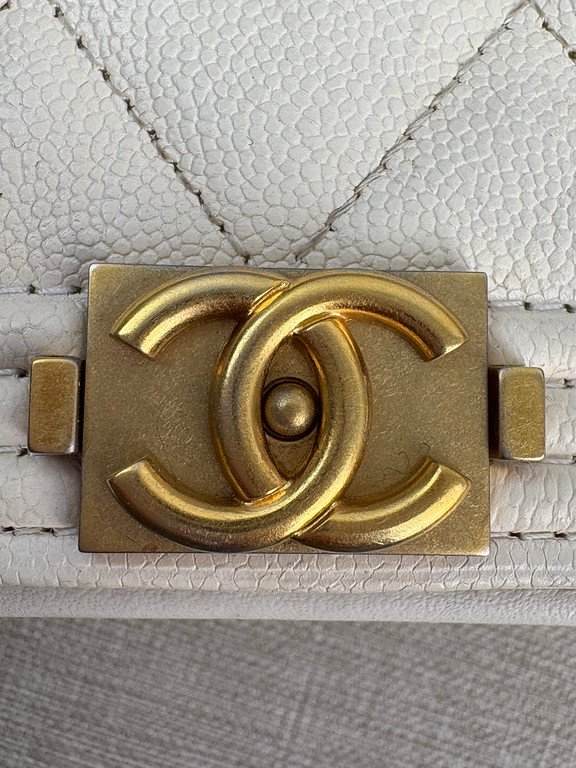 CHANEL White Caviar Boy WOC GHW - Image 13