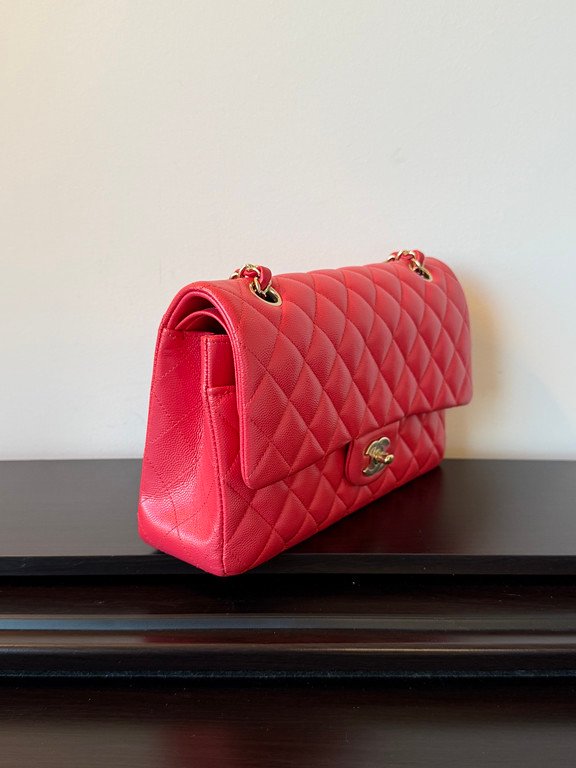 CHANEL Red Caviar Classic Flap Medium GHW - Image 2