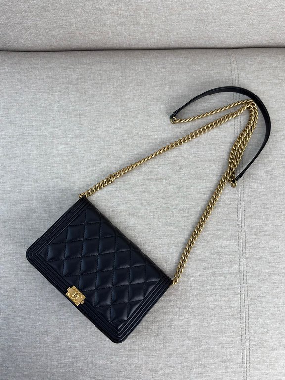 CHANEL Black Lambskin Boy WOC GHW - Image 20