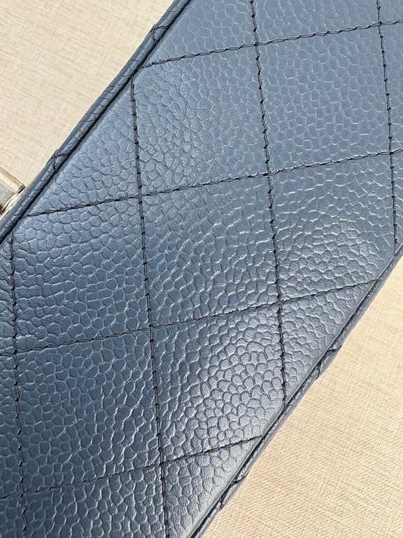 CHANEL Blue Caviar Classic Flap Mini SHW - Image 9