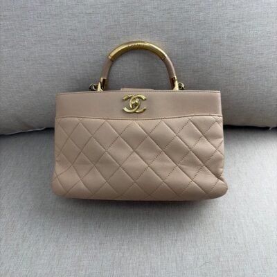 CHANEL Pink Aged Calfskin Reissue 224 Mini GHW