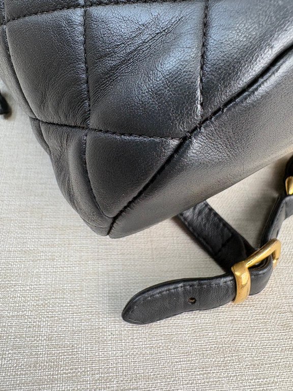 CHANEL Black Lambskin Duma Backpack Medium GHW - Image 11