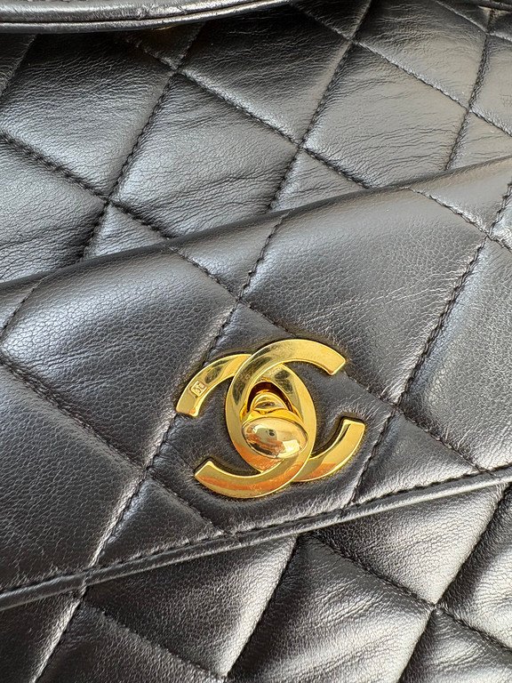 CHANEL Black Lambskin Duma Backpack Medium GHW - Image 12