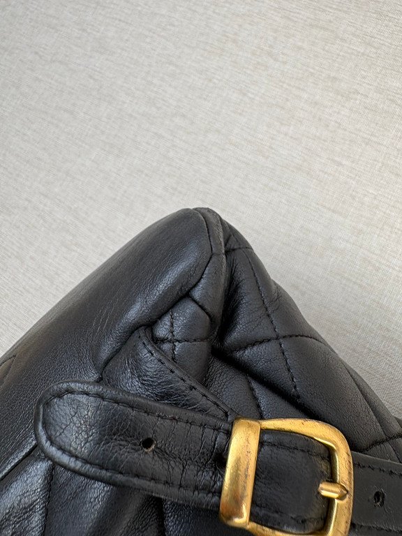 CHANEL Black Lambskin Duma Backpack Medium GHW - Image 14