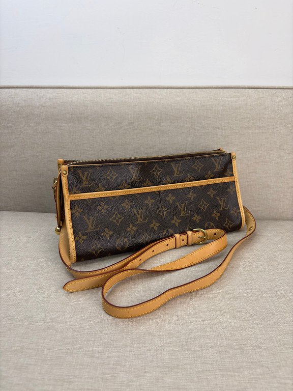 LOUIS VUITTON Brown Monogram Canvas Popincourt Long GHW - Image 17