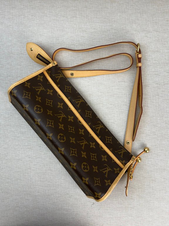 LOUIS VUITTON Brown Monogram Canvas Popincourt Long GHW - Image 10
