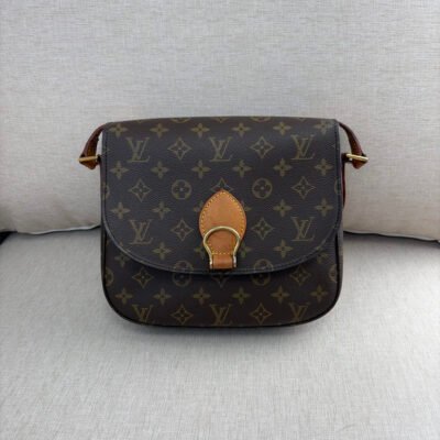 LOUIS VUITTON Brown Monogram Canvas Saint Cloud PM GHW