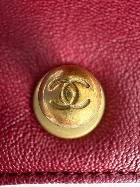 CHANEL Red Caviar Le Boy Flap Bag Old Medium GHW - Image 21