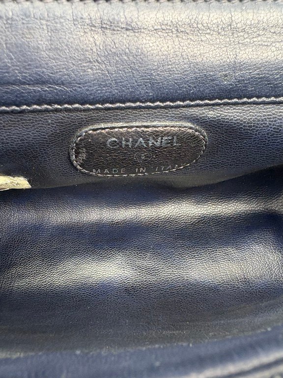 CHANEL Blue Denim CC Flap Wallet Small SHW - Image 19