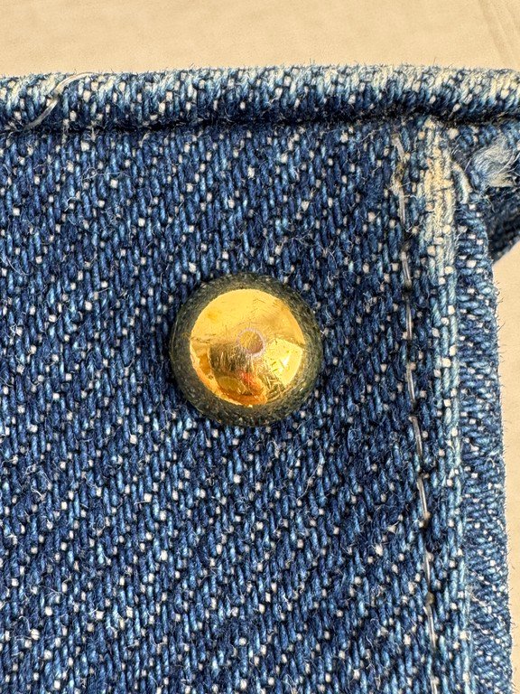 CHANEL Blue Denim Kelly Top Handle Medium GHW - Image 20