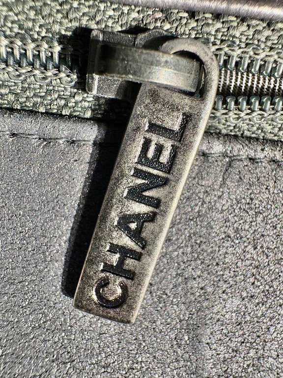 CHANEL Silver Grey Lambskin Classic Flap Mini Square SHW - Image 27