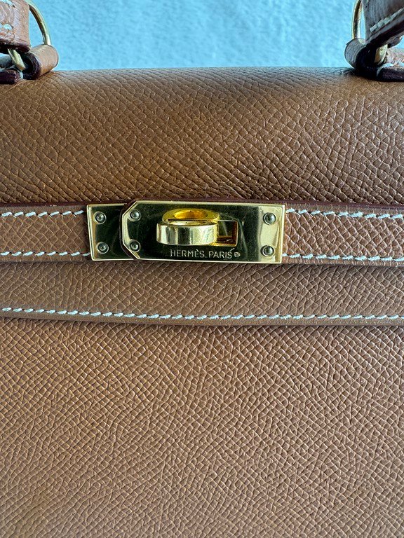 HERMES Gold Epsom Kelly Mini GHW - Image 6