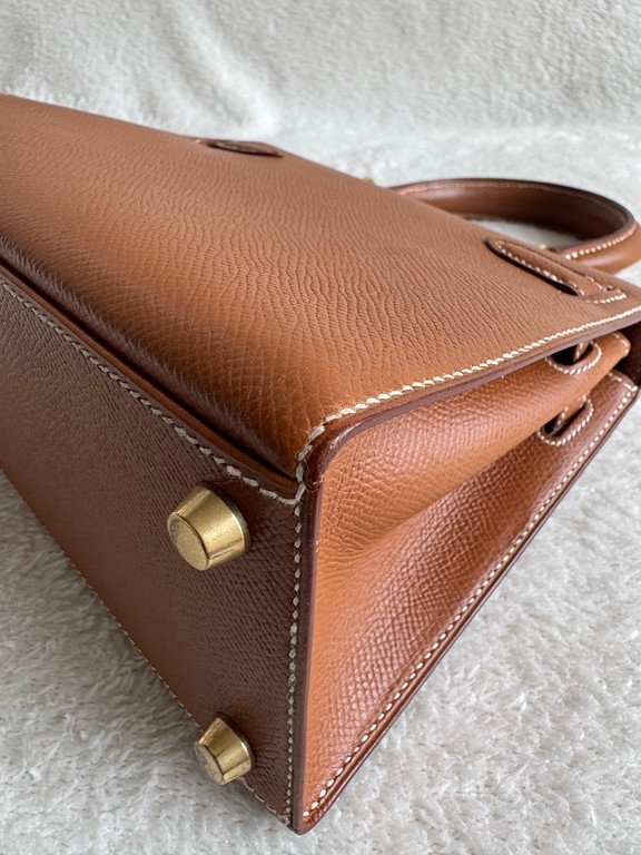 HERMES Gold Epsom Kelly Mini GHW - Image 10