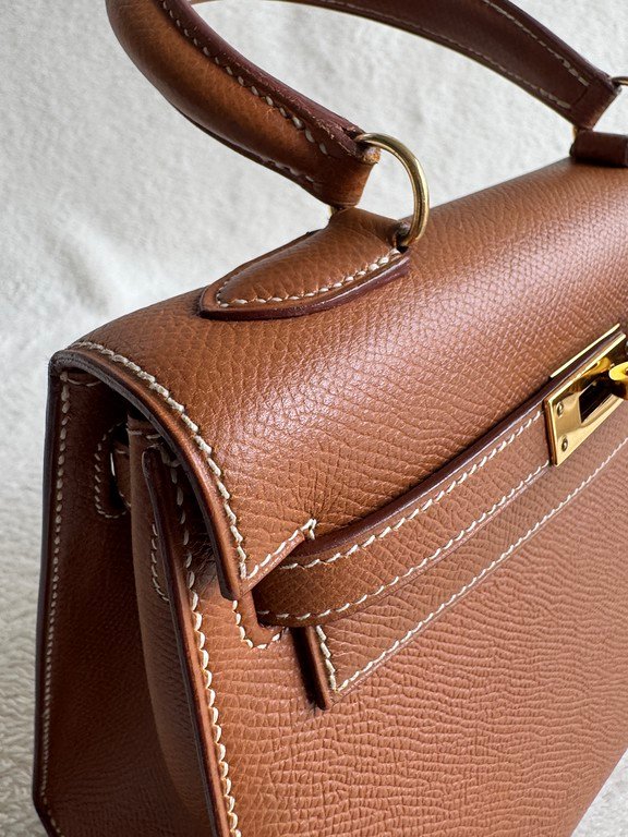 HERMES Gold Epsom Kelly Mini GHW - Image 21