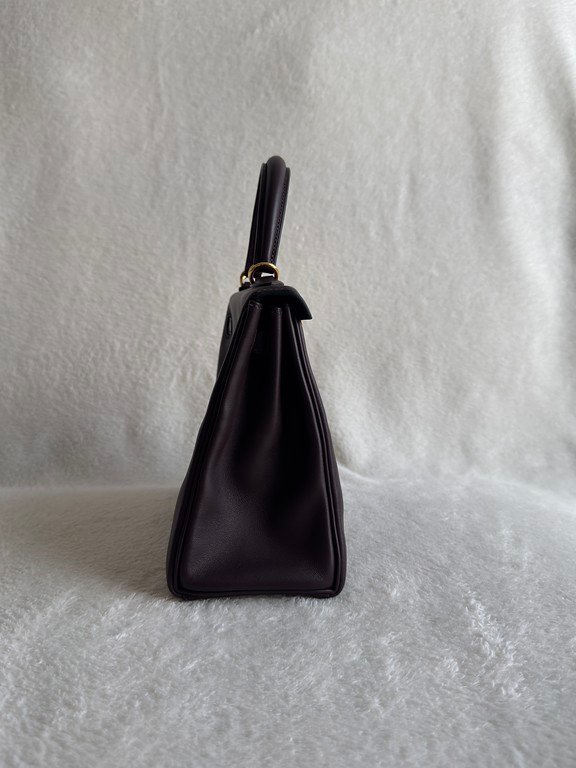 HERMES Rouge Swift Leather Kelly 25 GHW - Image 19