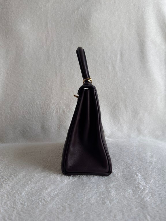 HERMES Rouge Swift Leather Kelly 25 GHW - Image 20