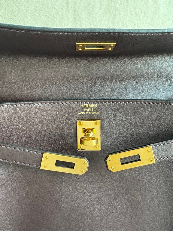 HERMES Rouge Swift Leather Kelly 25 GHW - Image 30