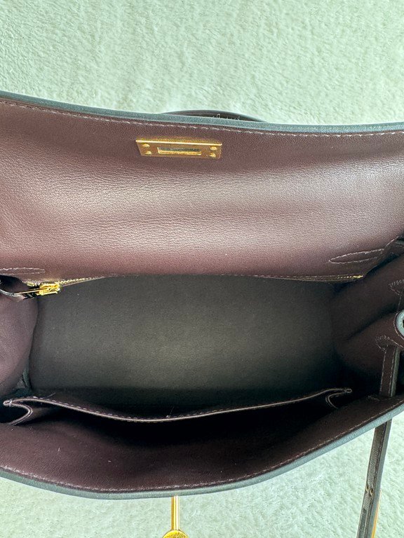 HERMES Rouge Swift Leather Kelly 25 GHW - Image 23