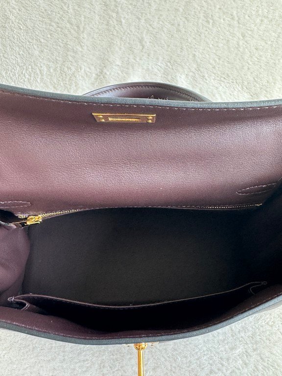 HERMES Rouge Swift Leather Kelly 25 GHW - Image 24