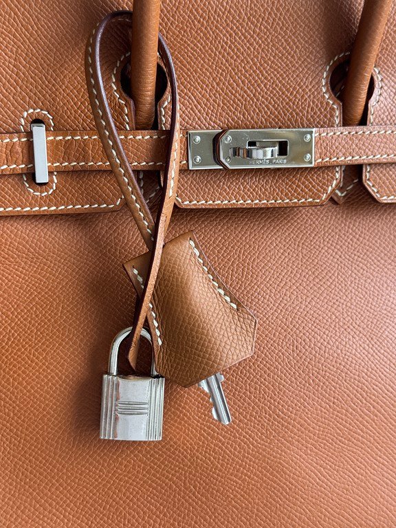 HERMES Gold Epsom Birkin 25 GHW - Image 9