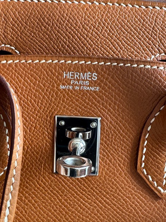 HERMES Gold Epsom Birkin 25 GHW - Image 10