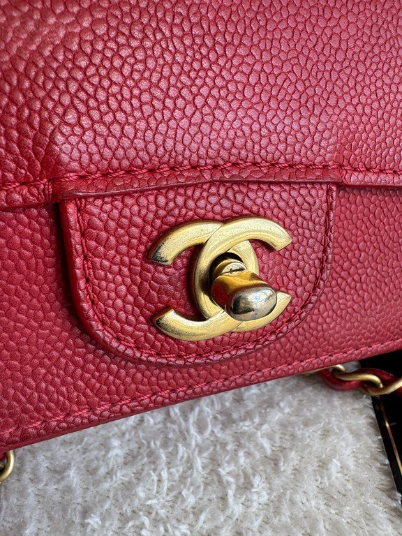 CHANEL Red Caviar Classic Flap Mini GHW - Image 31