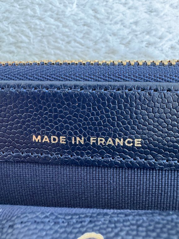CHANEL Navy Blue Caviar Bowling Bag Small GHW - Image 21