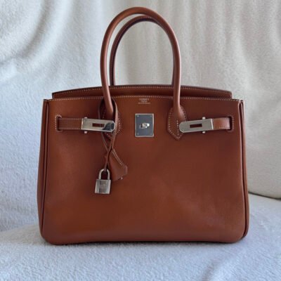 HERMES Gold Epsom Birkin 30 SHW
