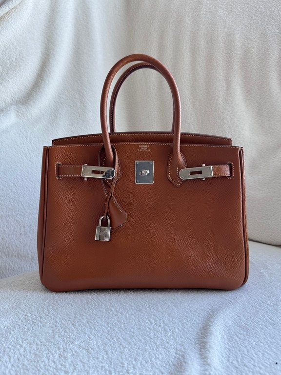 HERMES Gold Epsom Birkin 30 SHW