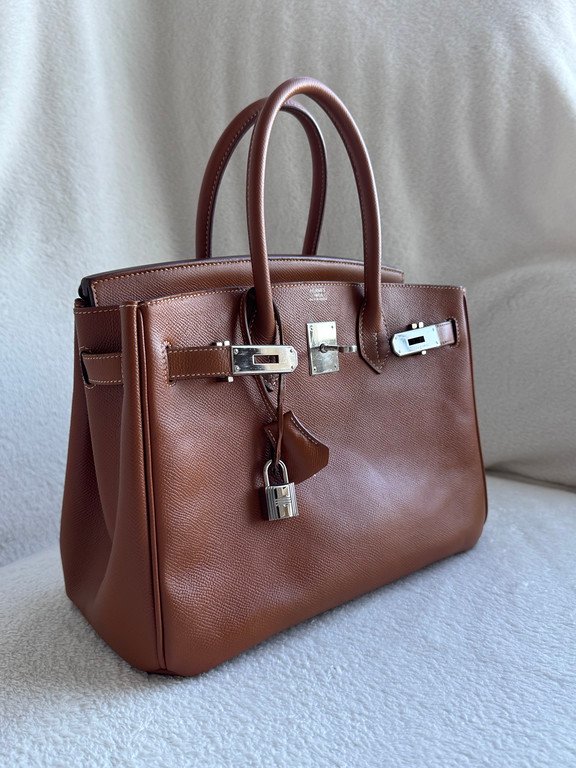 HERMES Gold Epsom Birkin 30 SHW - Image 15