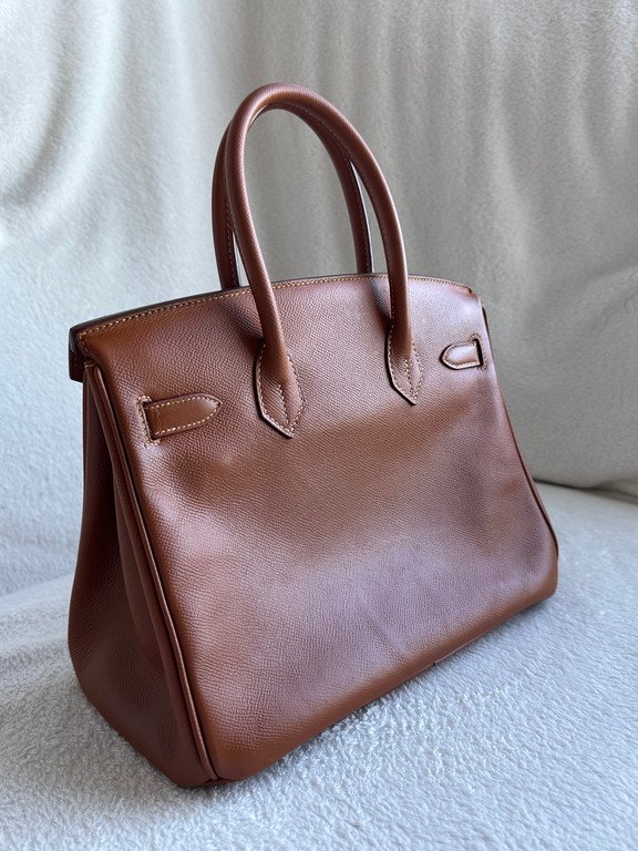 HERMES Gold Epsom Birkin 30 SHW - Image 18