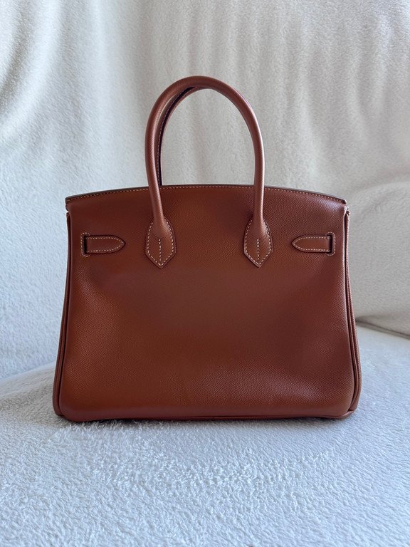 HERMES Gold Epsom Birkin 30 SHW - Image 3